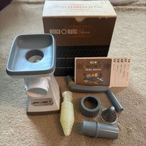 Popeil Mince O Matic Seven 1965 Complete